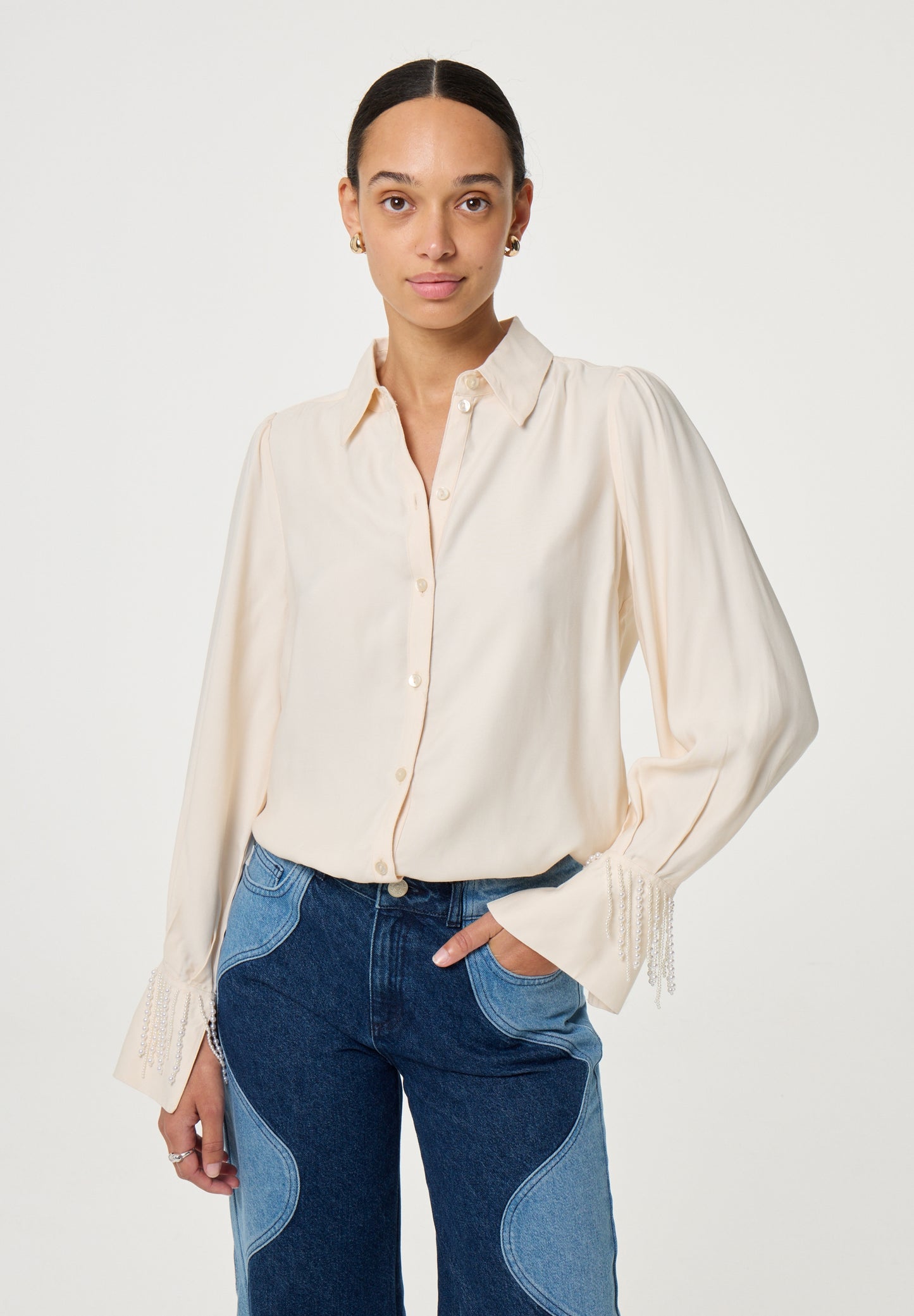 Pearl Blouse Cosy White