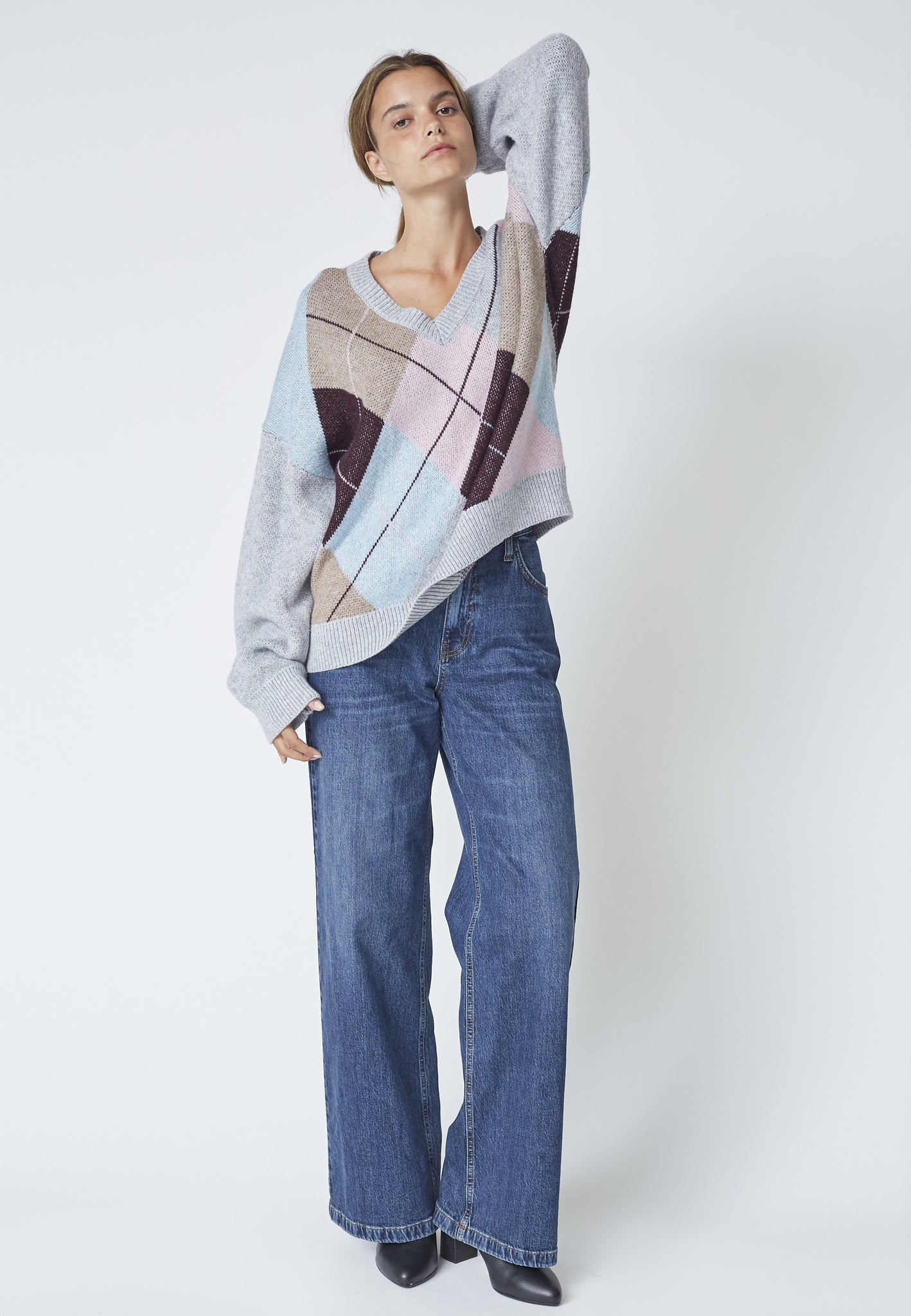 Majacc Check V-Knit