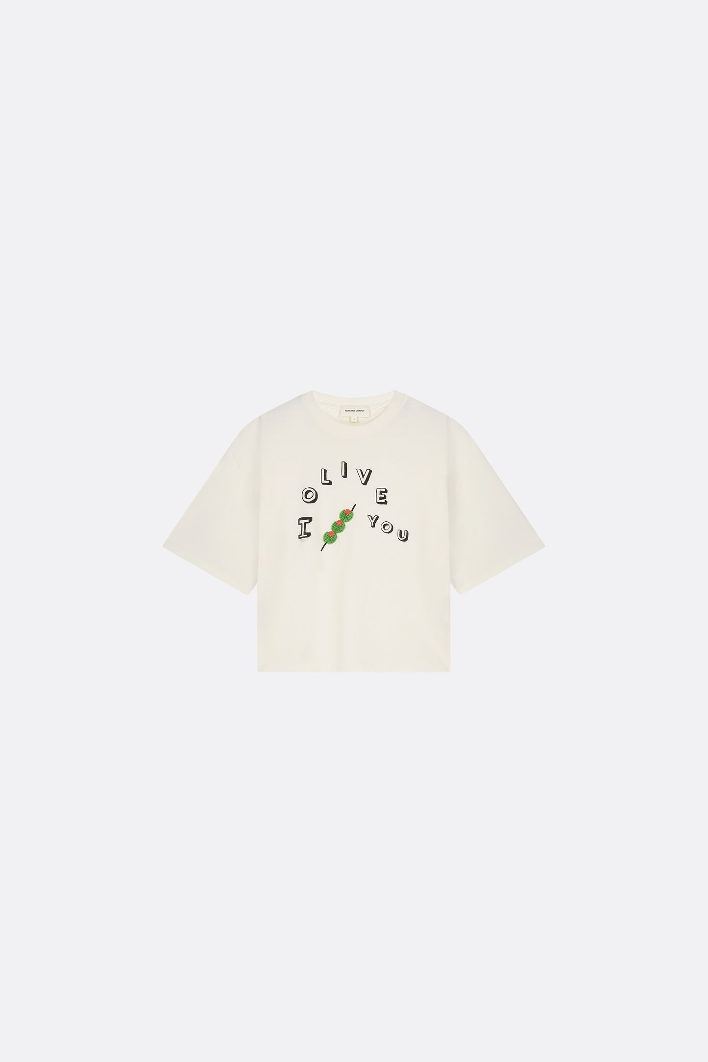 Benja T-shirt Cosy White/ Pink