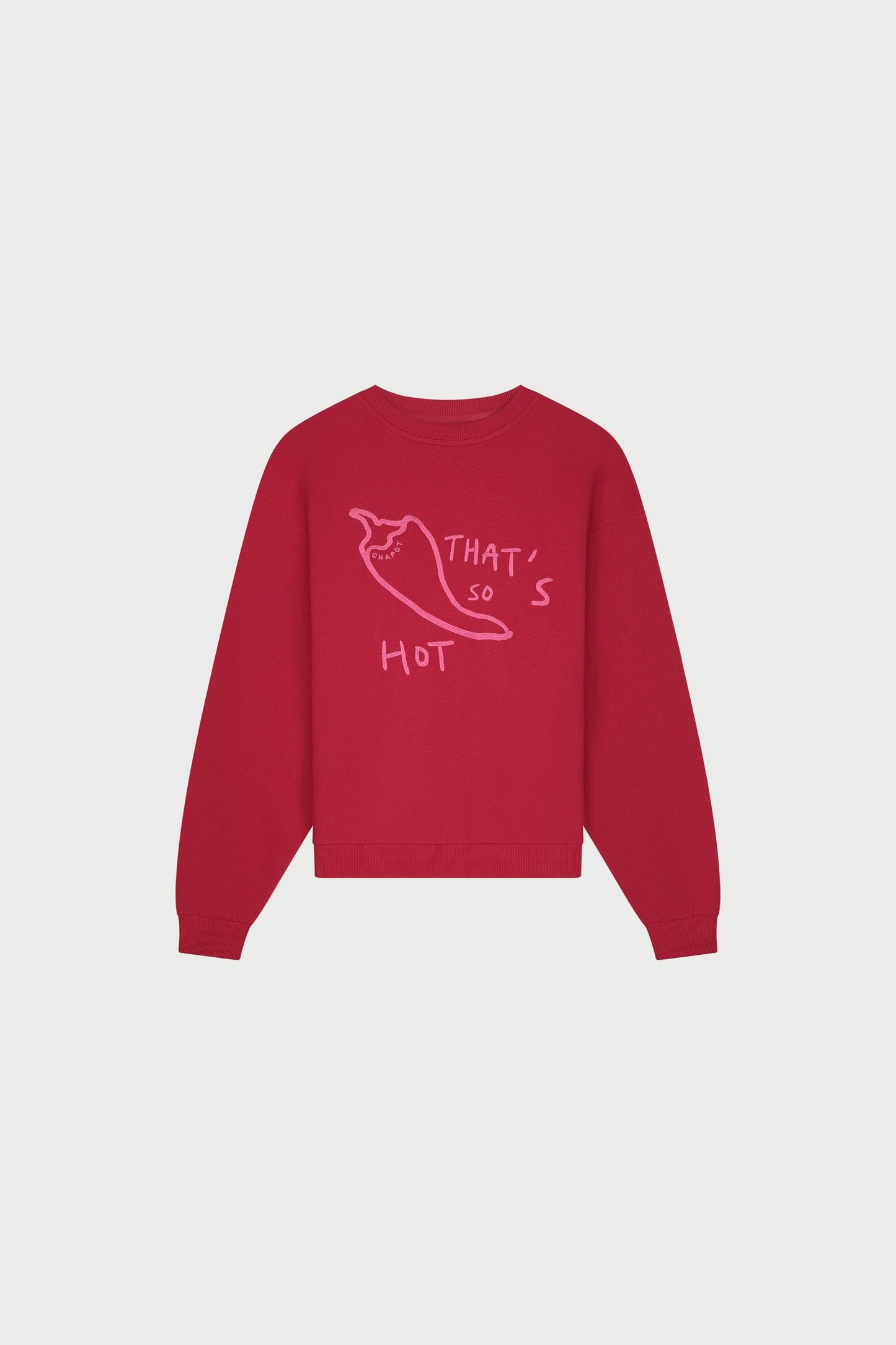 Terry Sweater Red Hot Chili