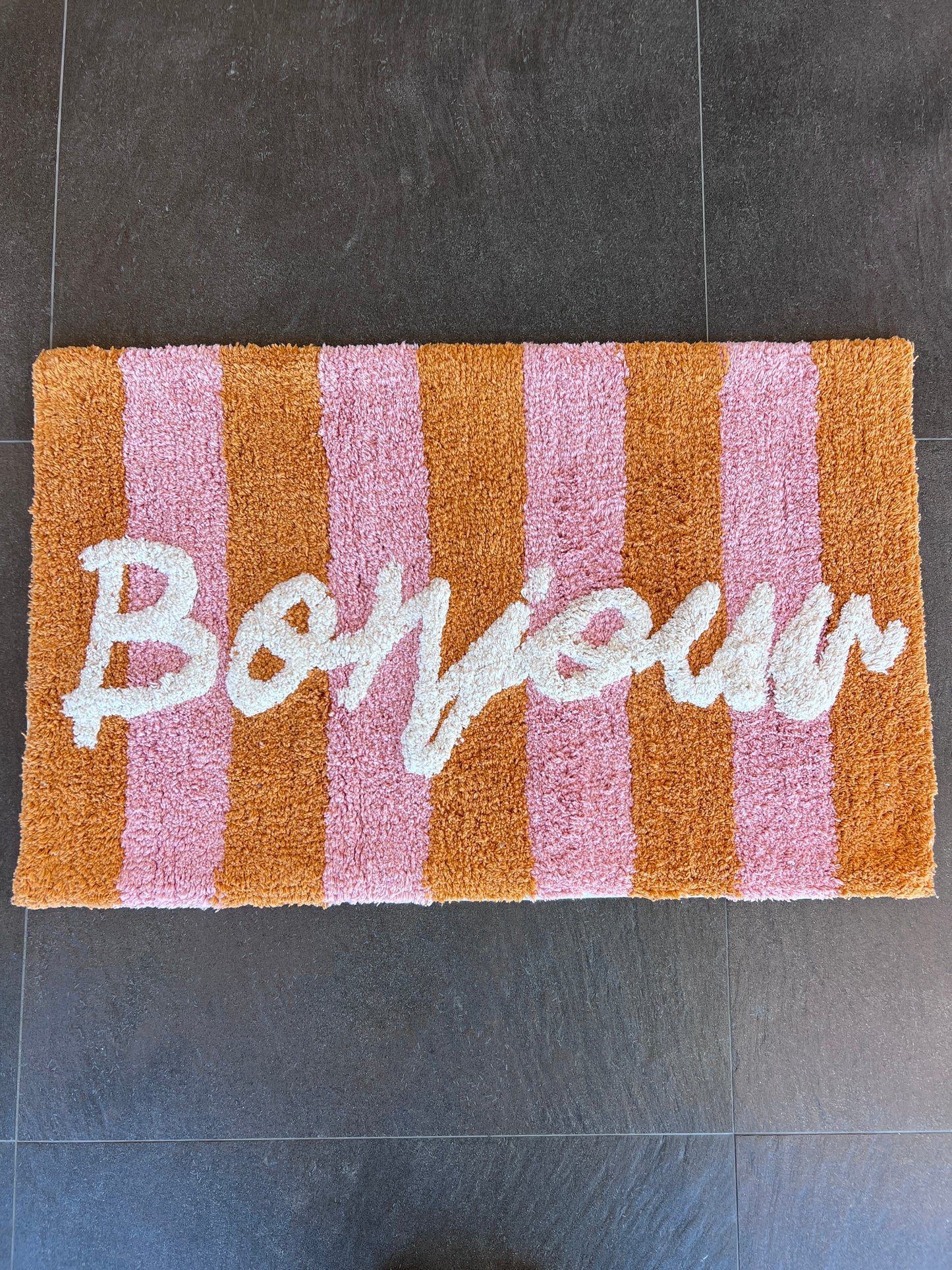 Badkamer Mat "Bonjour"