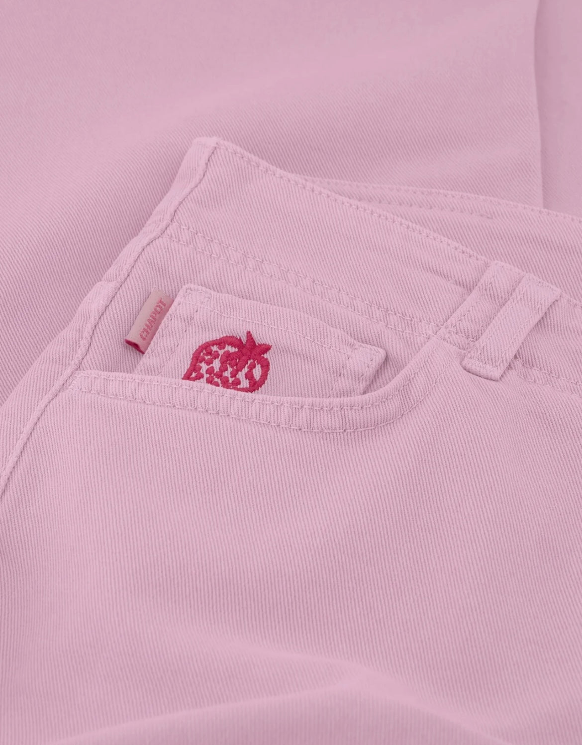 Hayley Cropped Mid Rise Pink