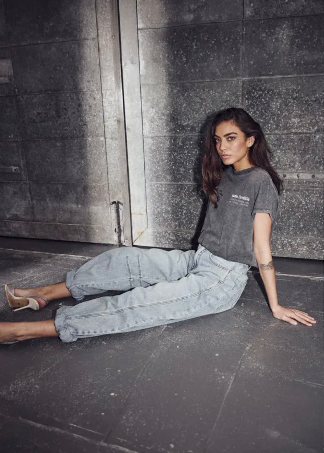 Drew Barrel Panel Jeans Bleached Denim