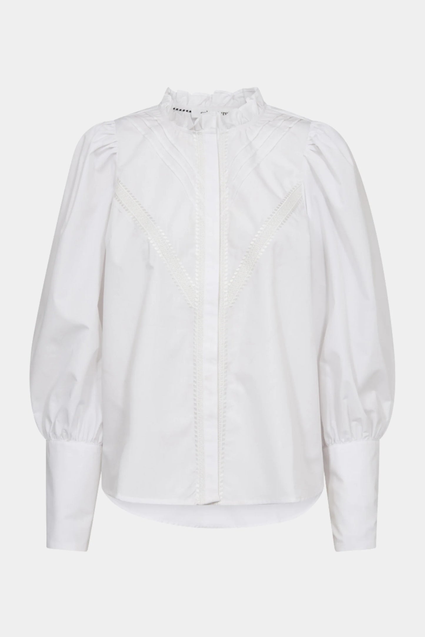 Cocc Crisp Pintuck Lace blouse