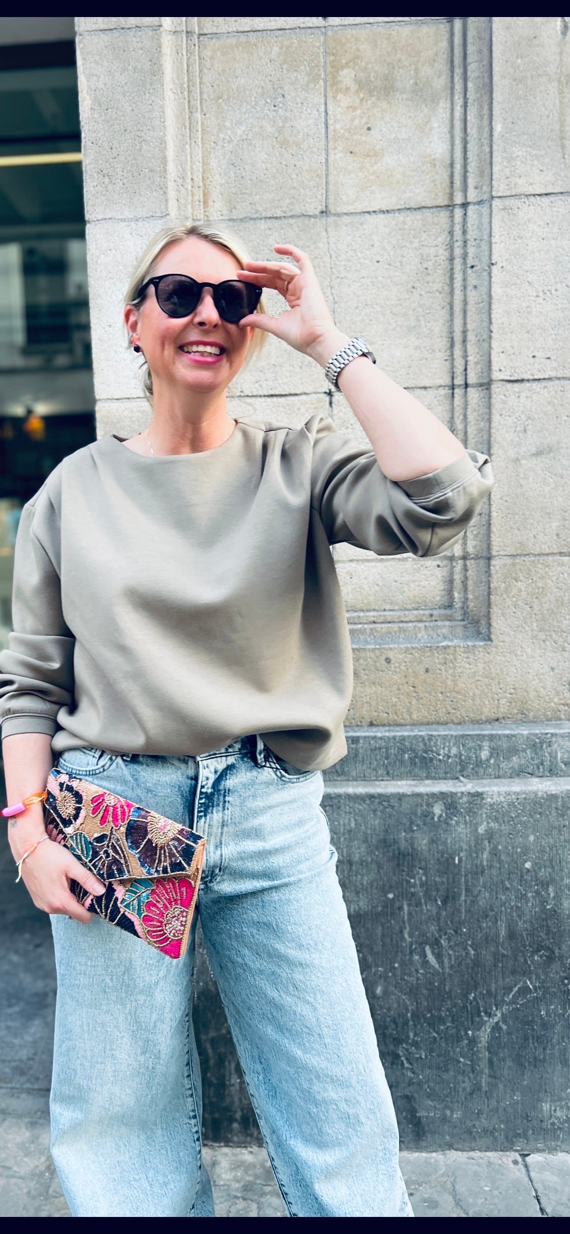 Longsleeve Sweater With Shoulder Pleats