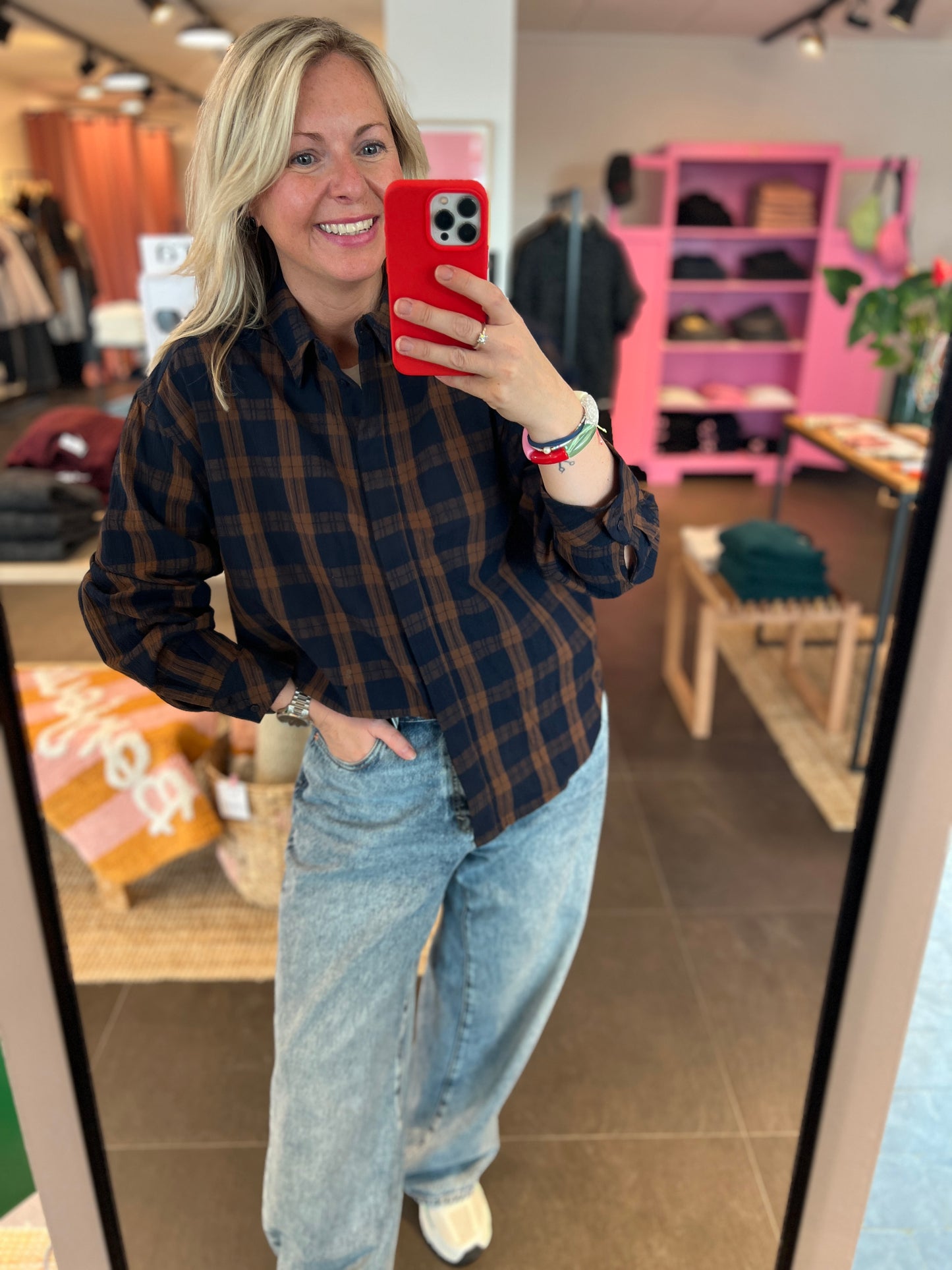 DixieCC Check Shirt Suntan