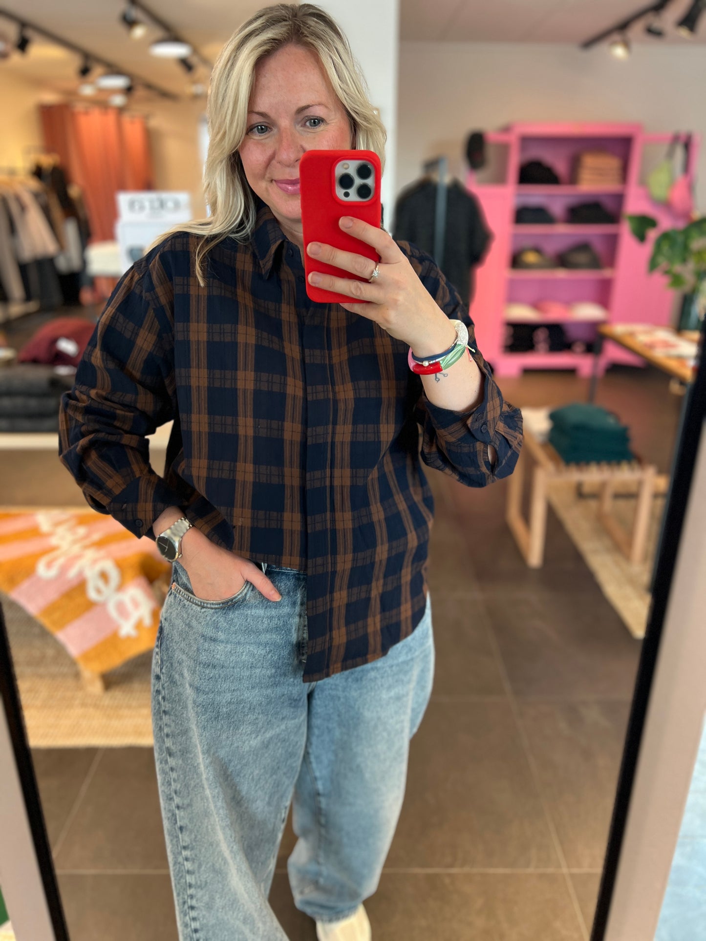 DixieCC Check Shirt Suntan