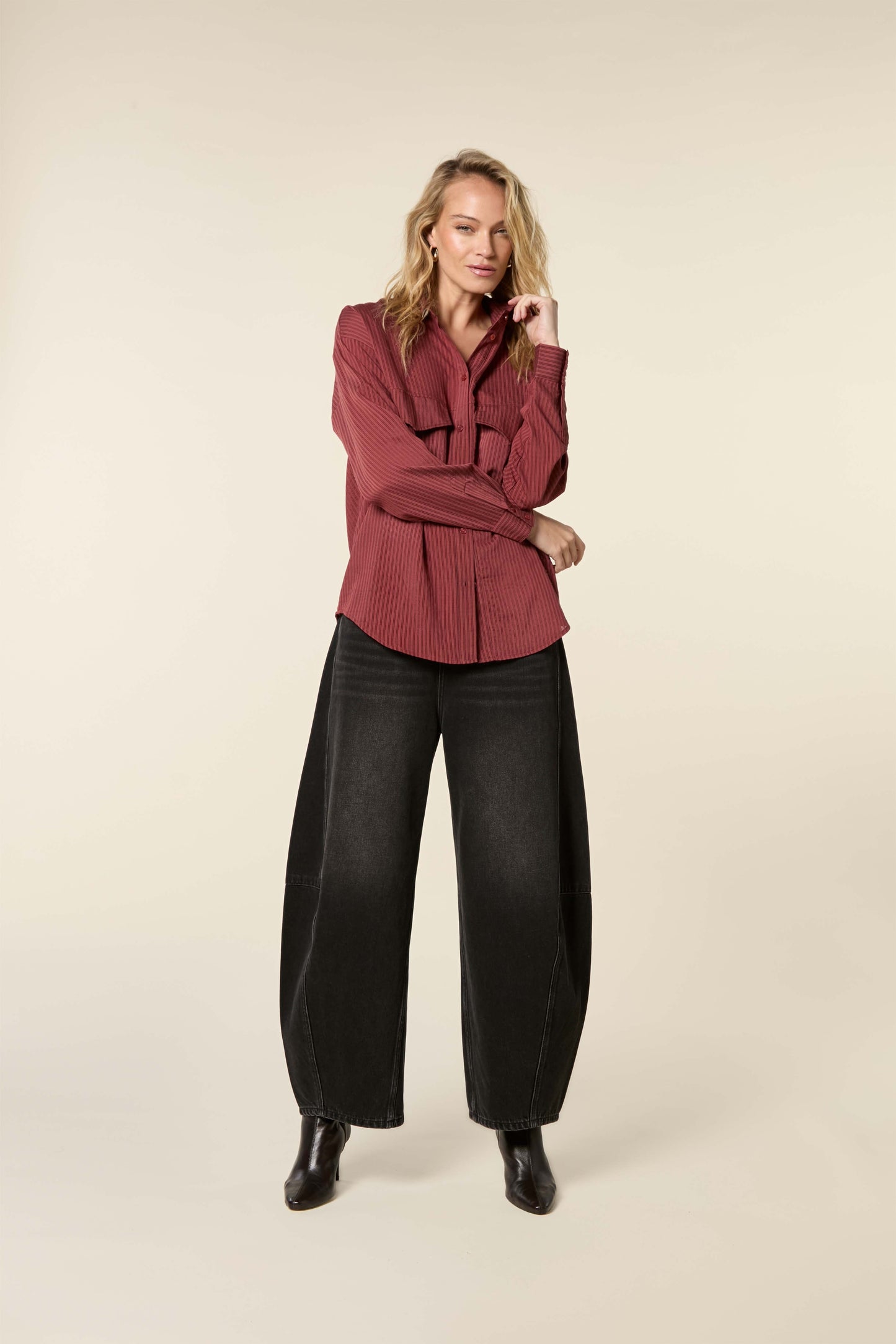 Jules Wide Balloon Jeans With