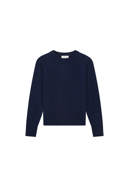 Lidi Rhinestone Pullover After Midnight Blue