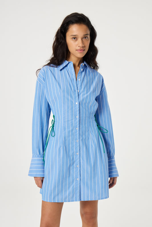 Coletta Blue Stripe Dress