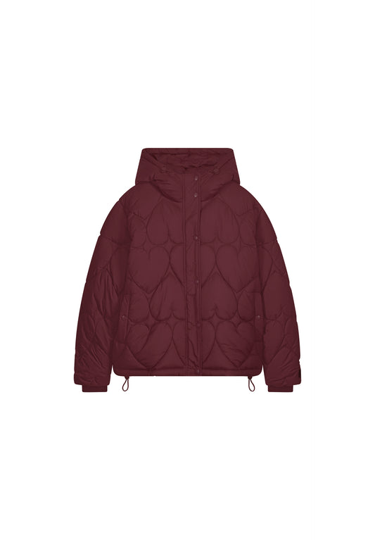 Prisca Puffer Deep Burgundy