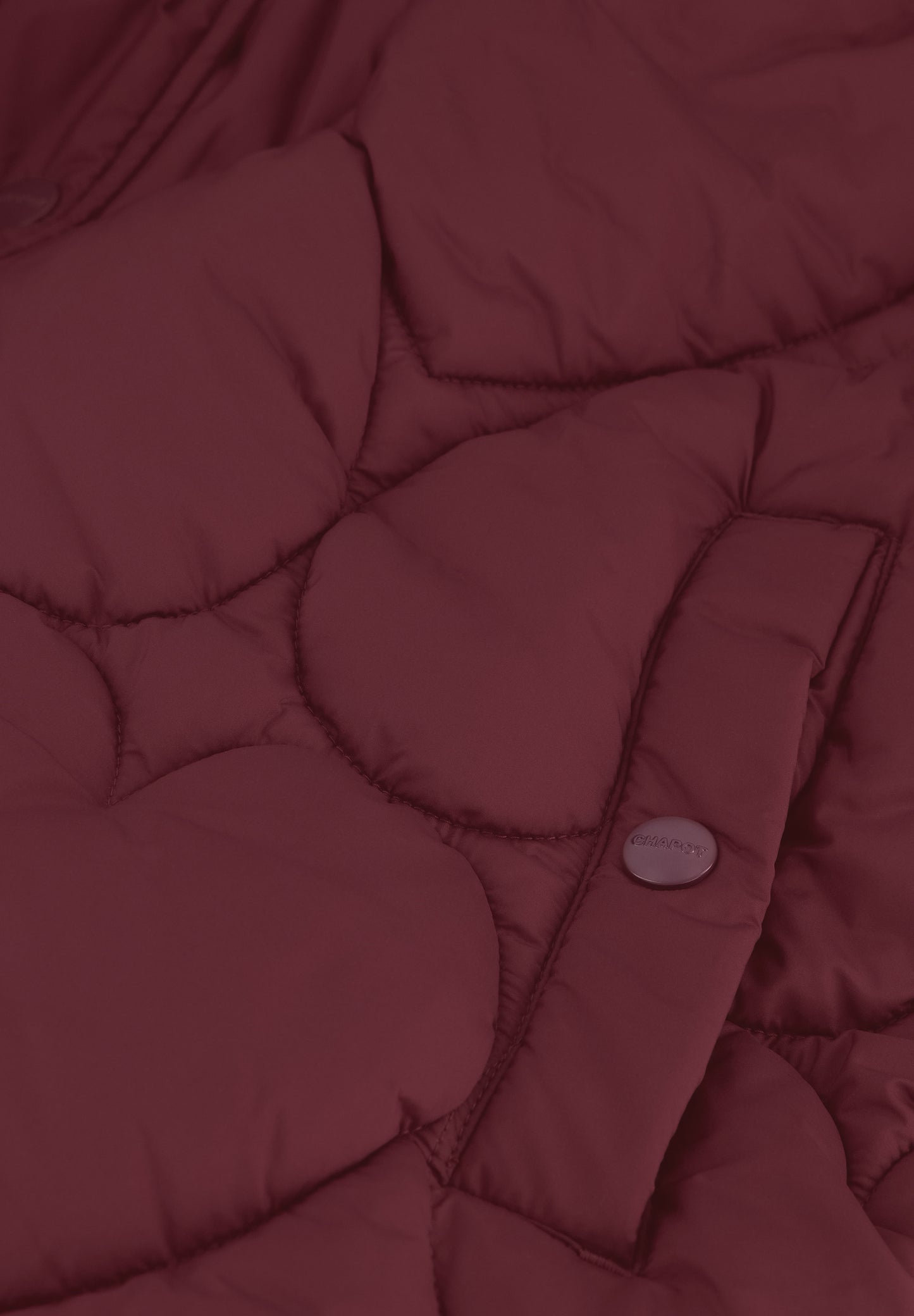 Prisca Puffer Deep Burgundy