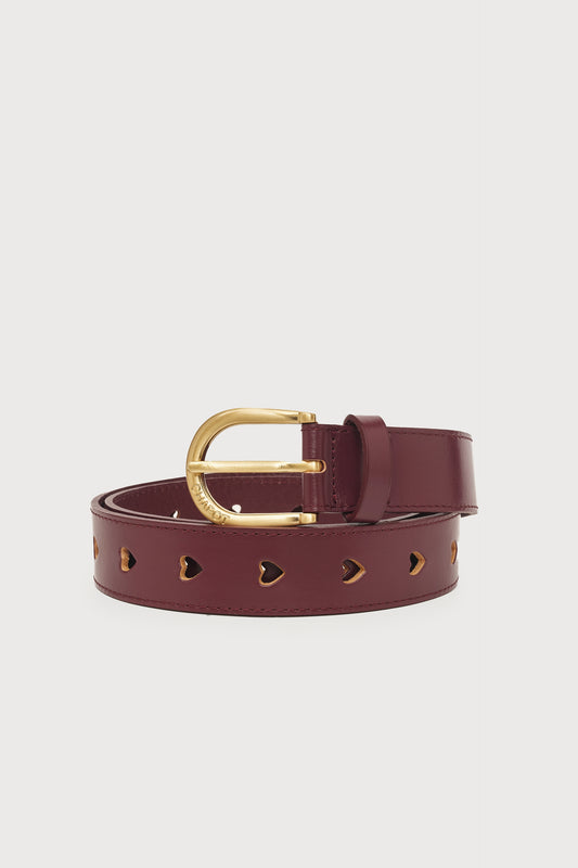 Cut It Out Belt Deep Burgundy