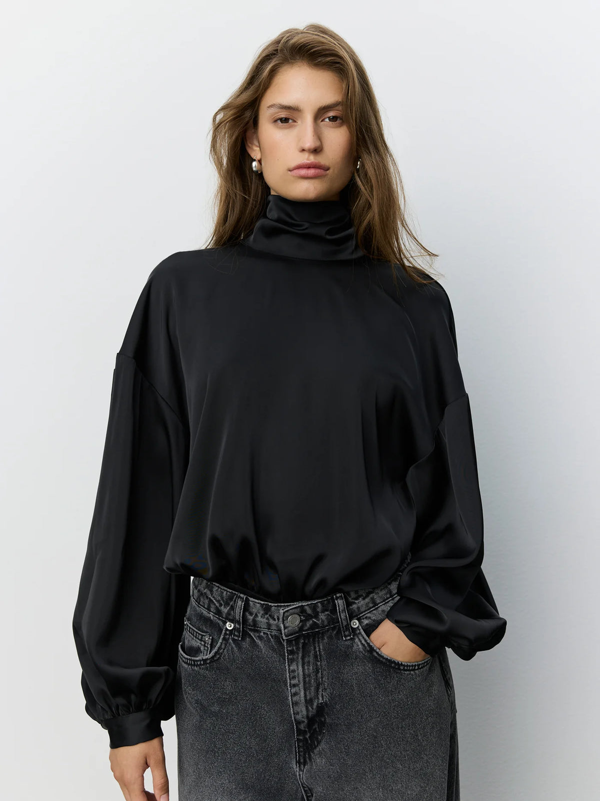 Ambersw Satin Blouse