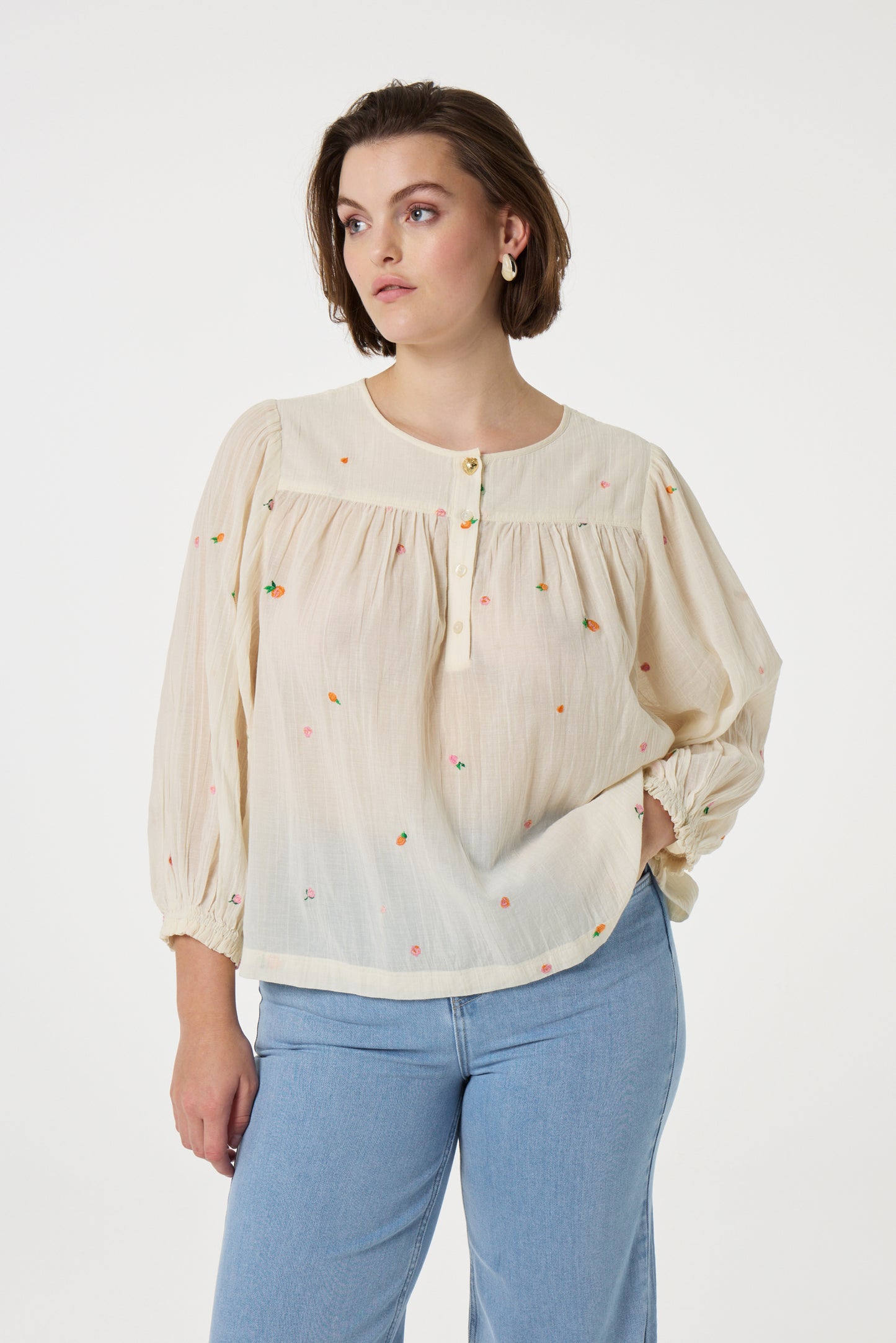 Bindi Top Cosy White