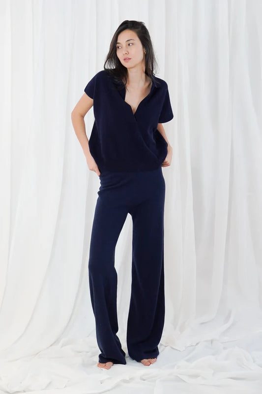 Okaloosa Polo-Neck Sweater Navy