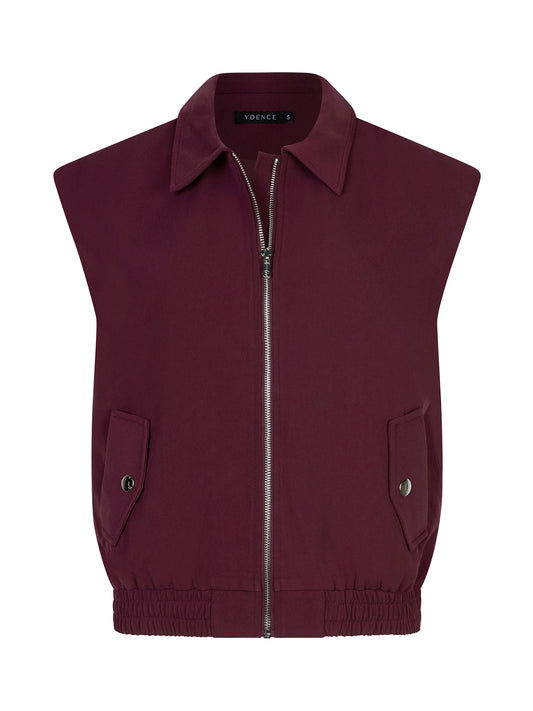 Gilet Danielle Burgundy