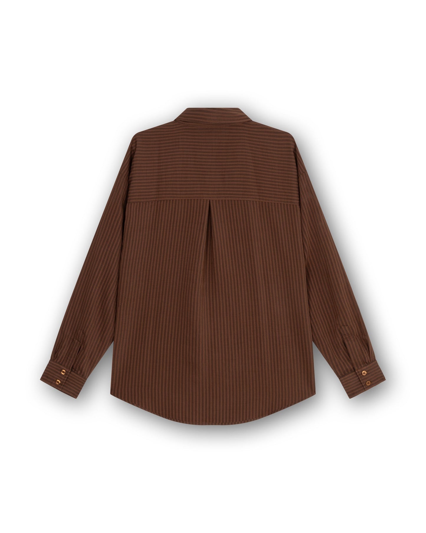 Transparent Stripe Blouse Mid Brown