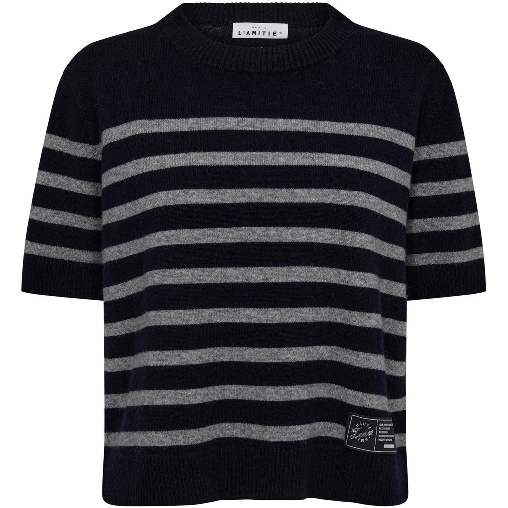Cash stripe SS O-Neck