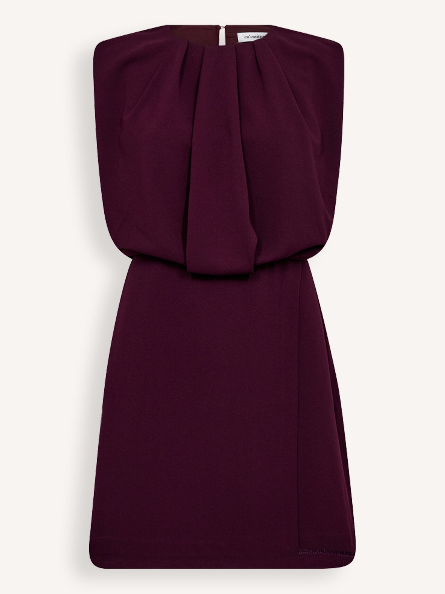 FalconCC Pleat Mini Dress Plum