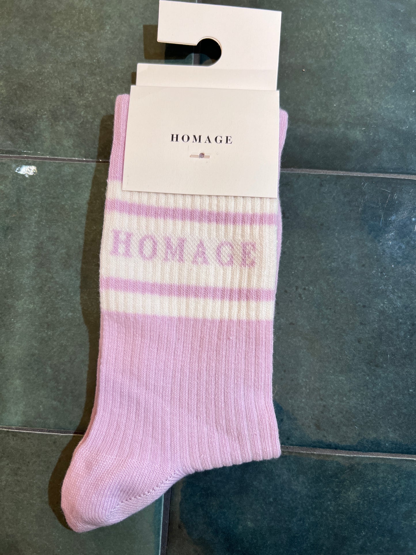 Homage Socks Lilac/Off White