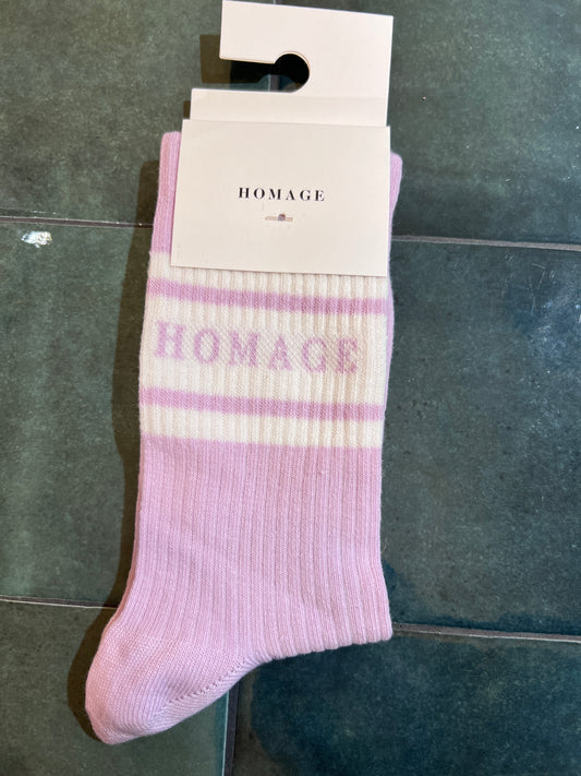 Homage Socks Lilac/Off White