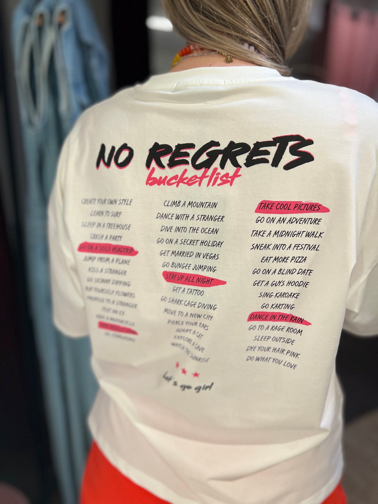 T-shirt No Regrets