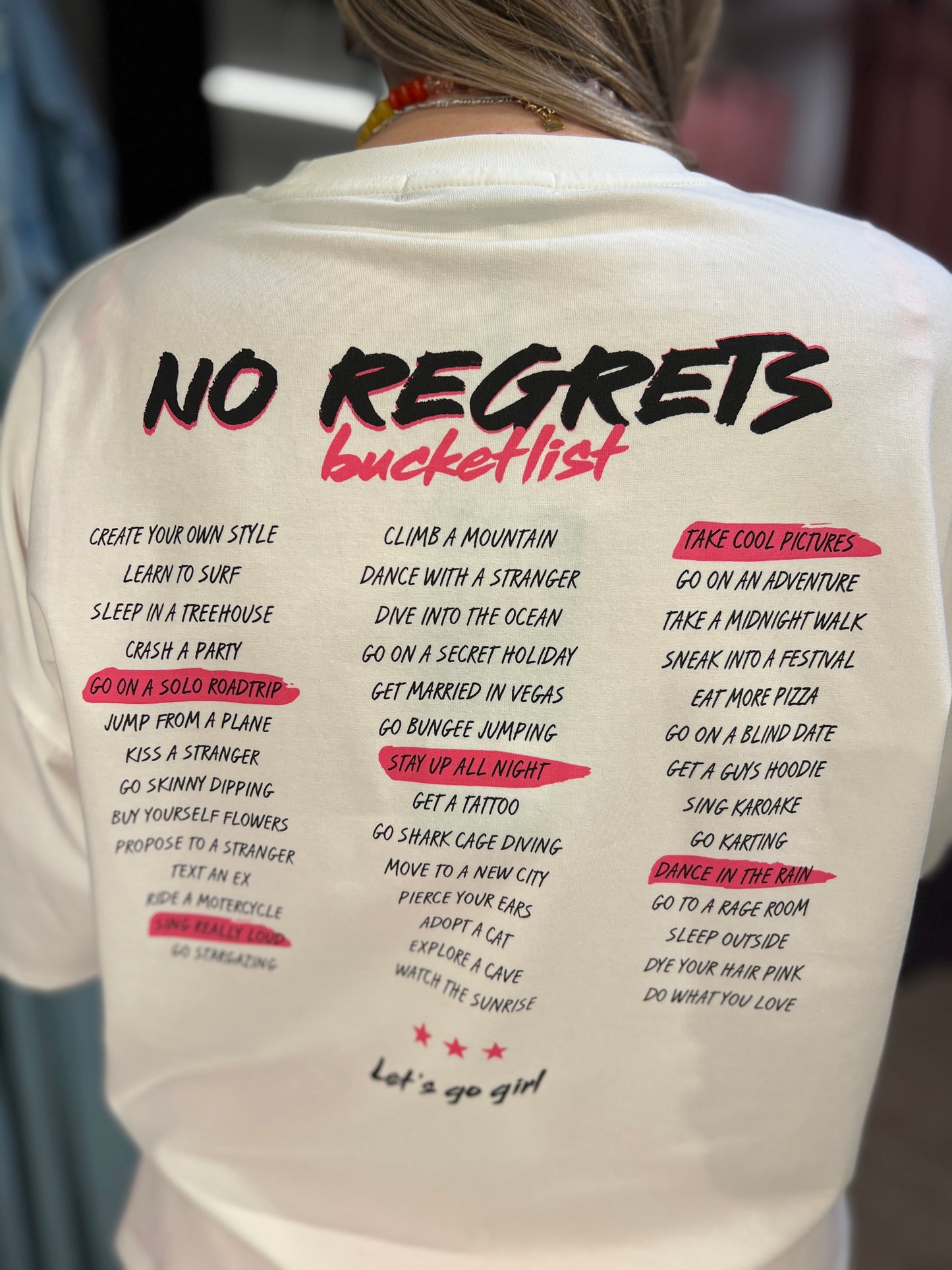 T-shirt No Regrets