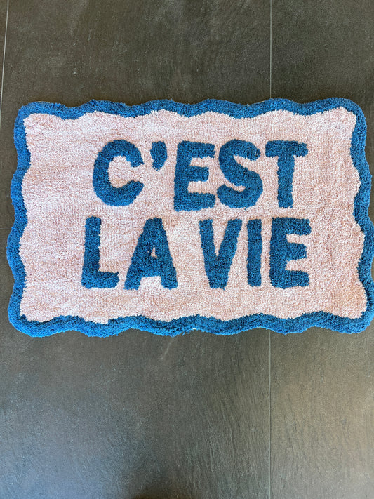 Badkamer Mat "C'est La Vie"