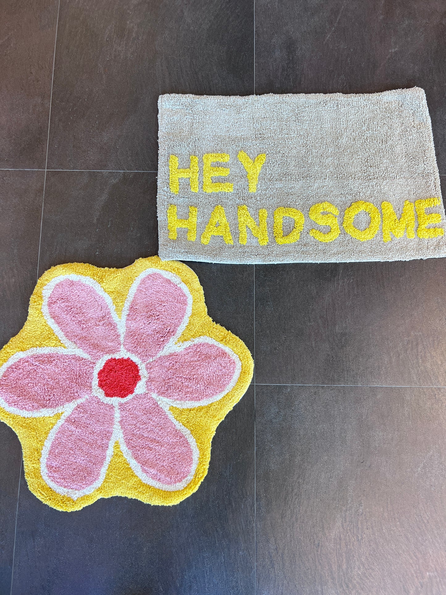 Badkamer Mat "Hey Handsome"