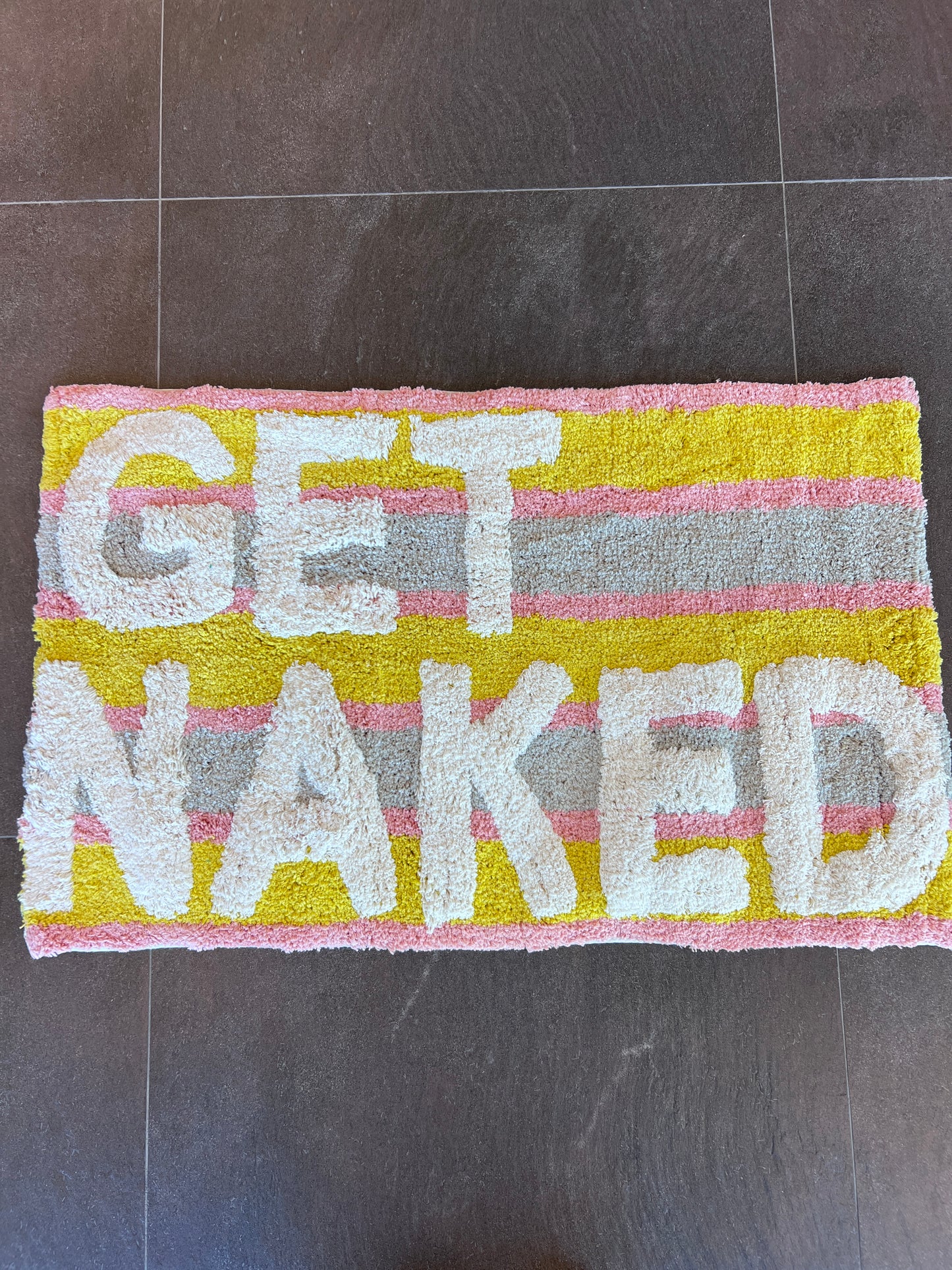 Badkamer Mat " Get Naked"