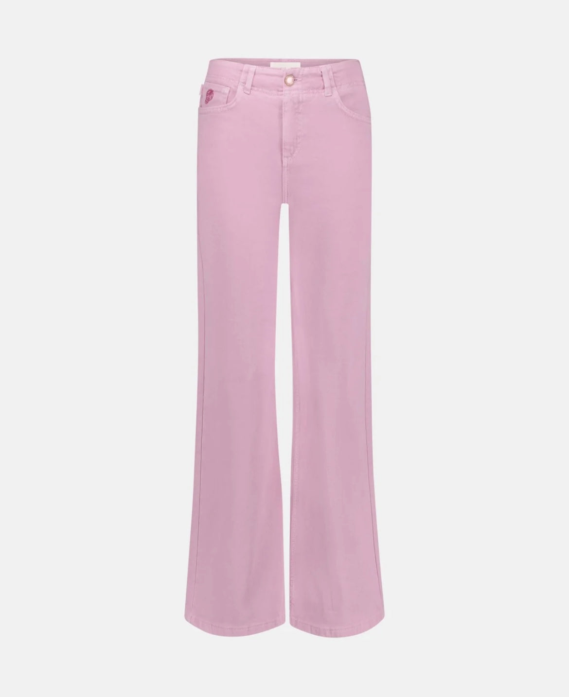 Hayley Cropped Mid Rise Pink
