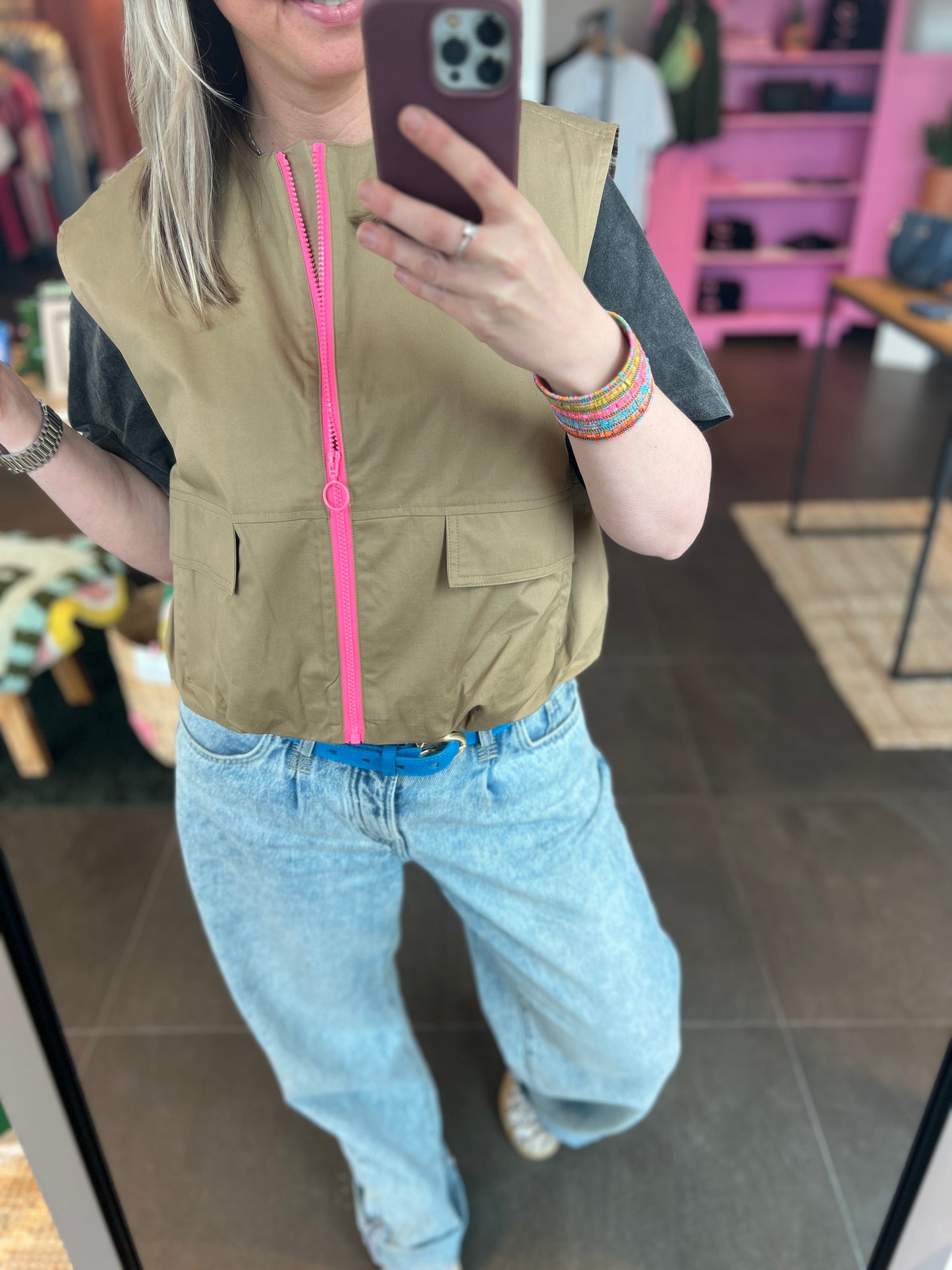 Jacket Romantic Beige/ pink
