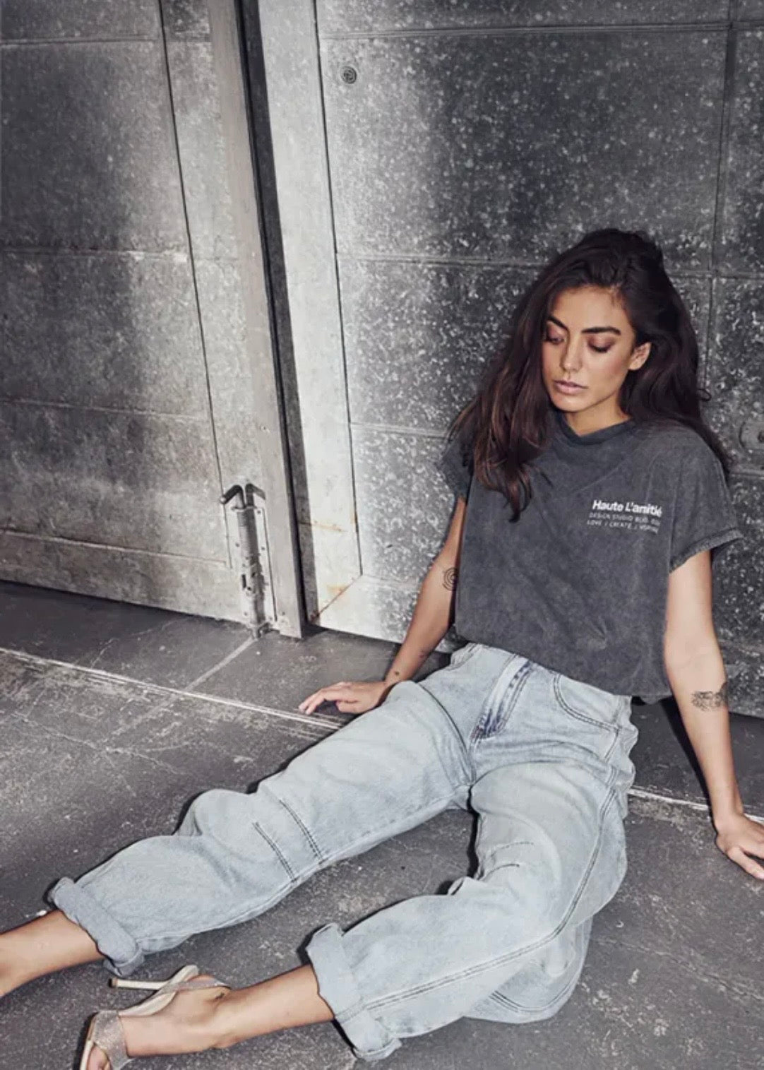 Drew Barrel Panel Jeans Bleached Denim