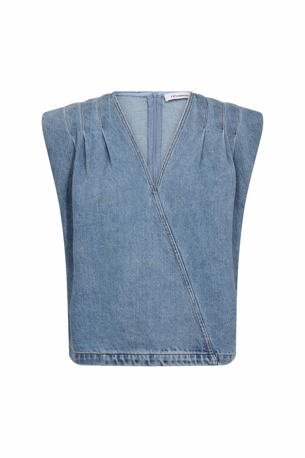 AsjaCC Wrap Denim Top