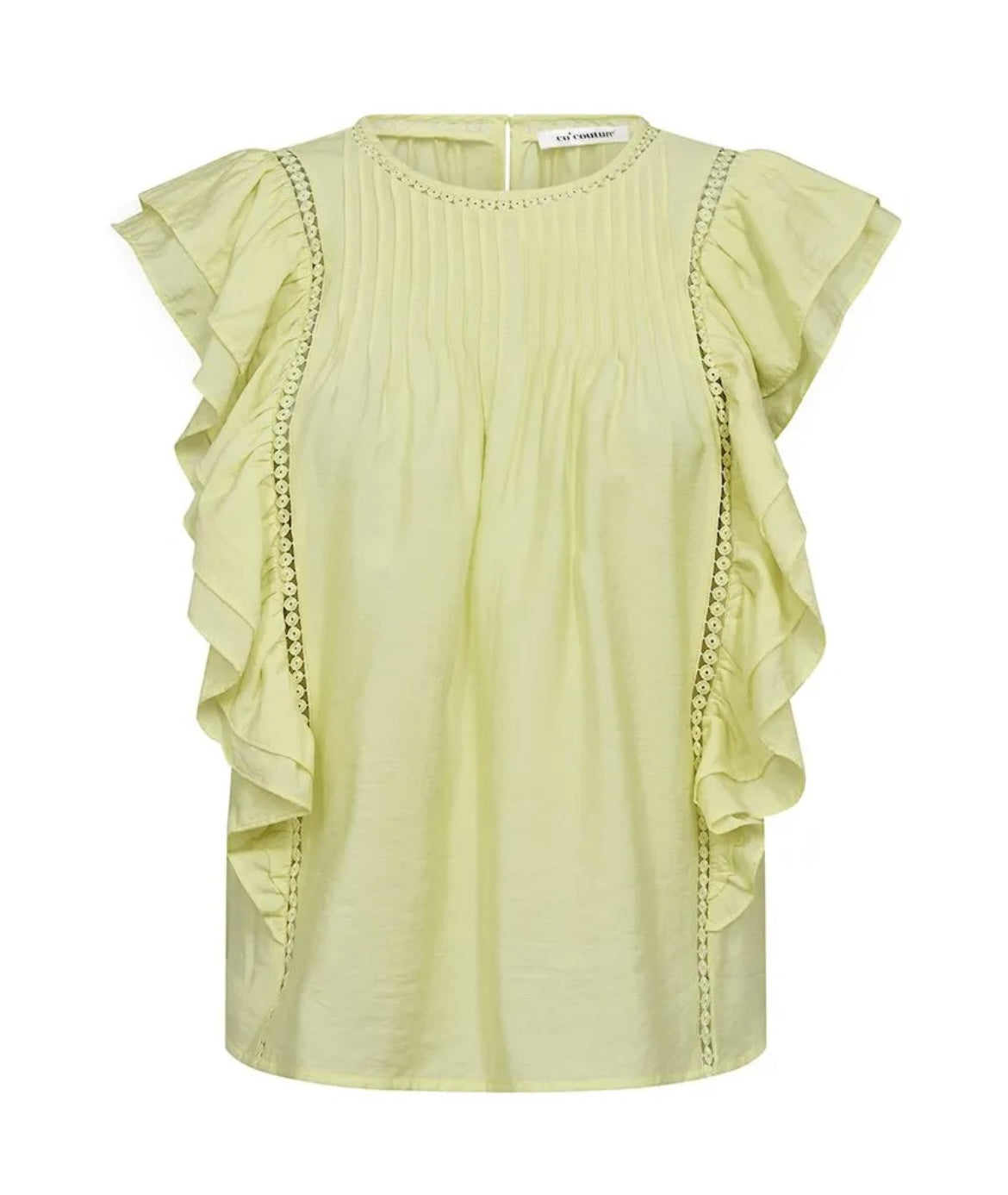 CallumCC Fril Pintuck Top
