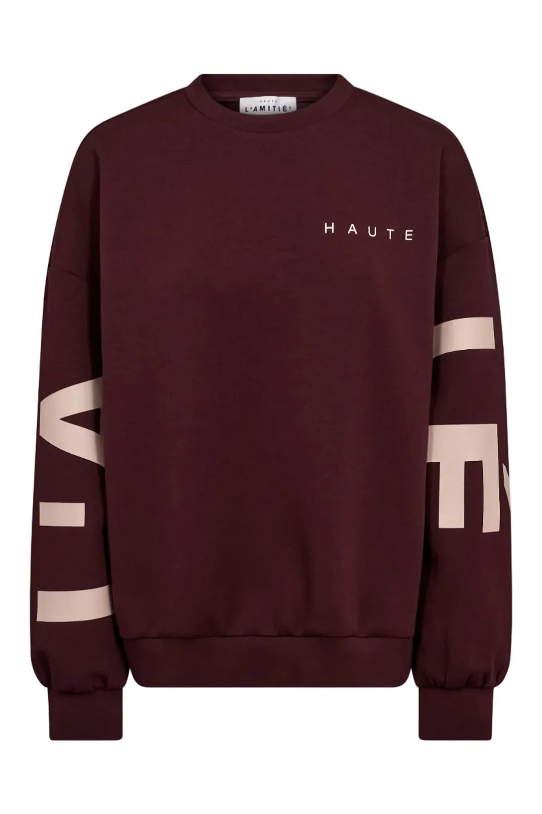 Maxi Split Logo Sweat Wine