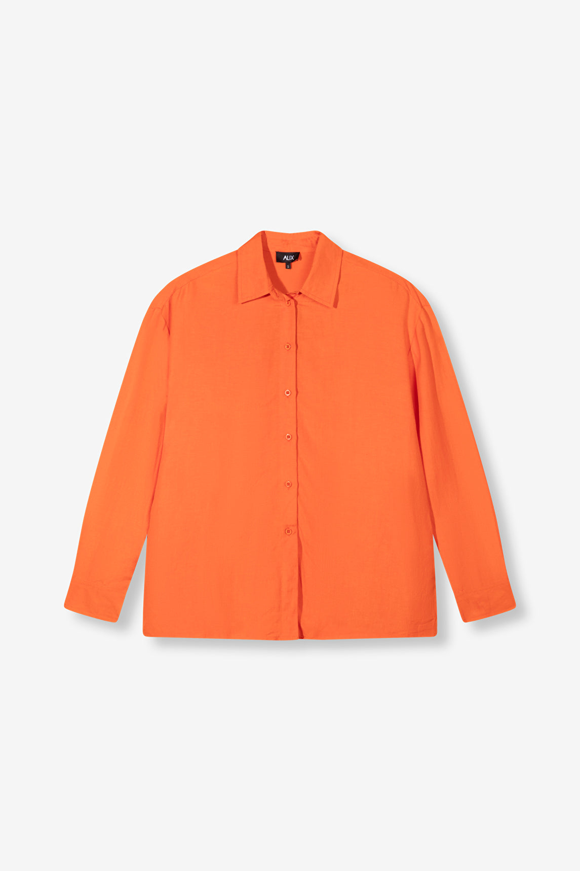 Woven Oversized Linen Blouse
