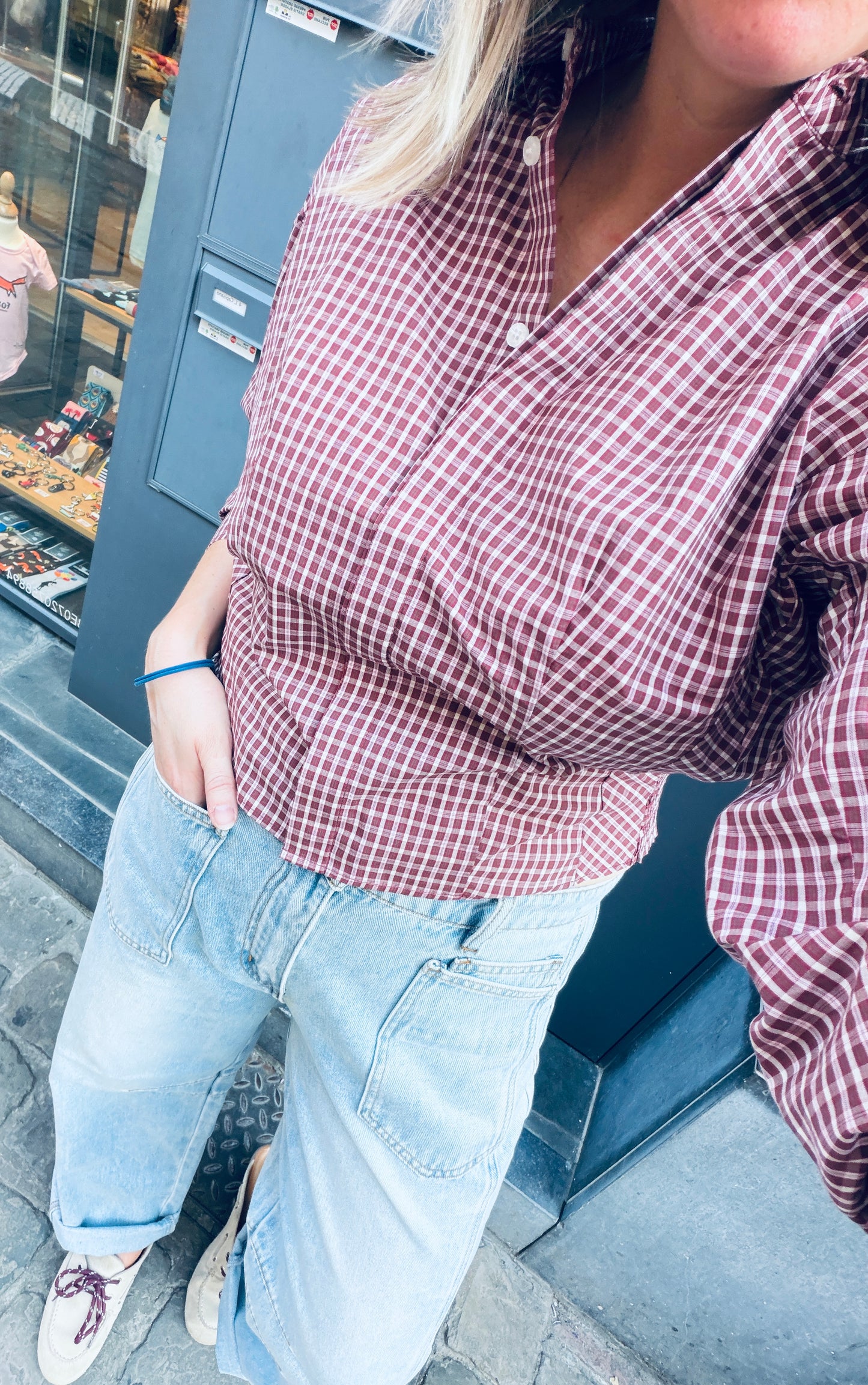Musa Check Smock Shirt
