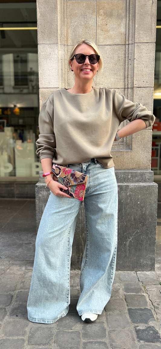Longsleeve Sweater With Shoulder Pleats