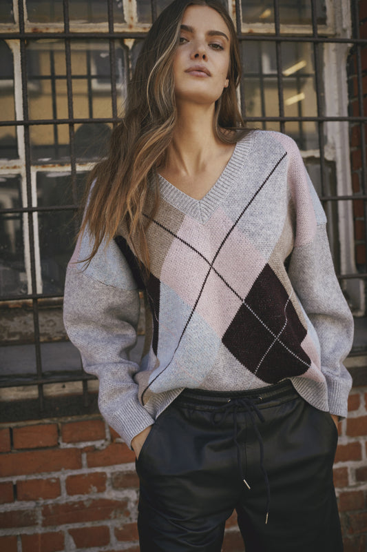 Majacc Check V-Knit