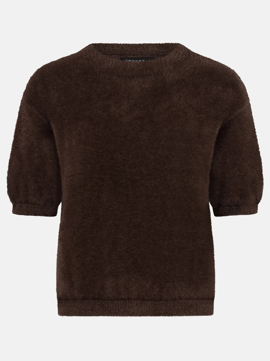 Knitted Top Dark Brown