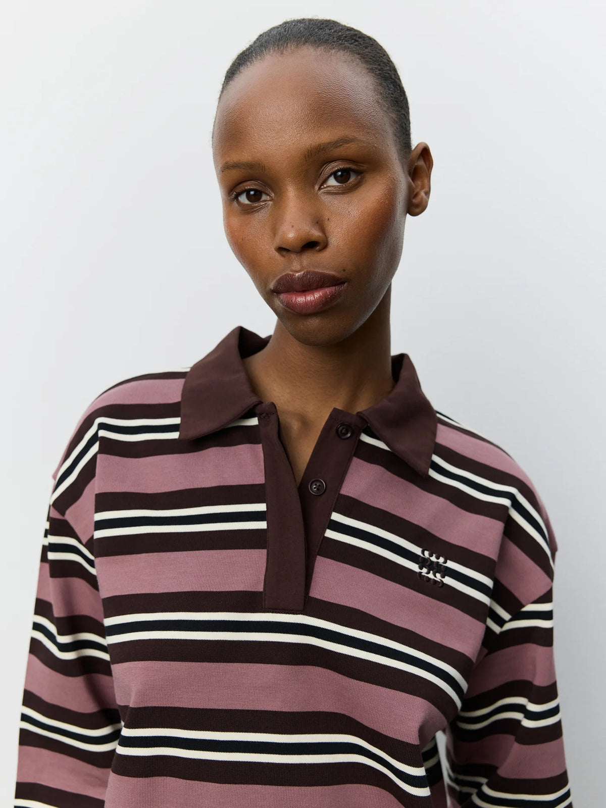 Priasw Striped LS Polo