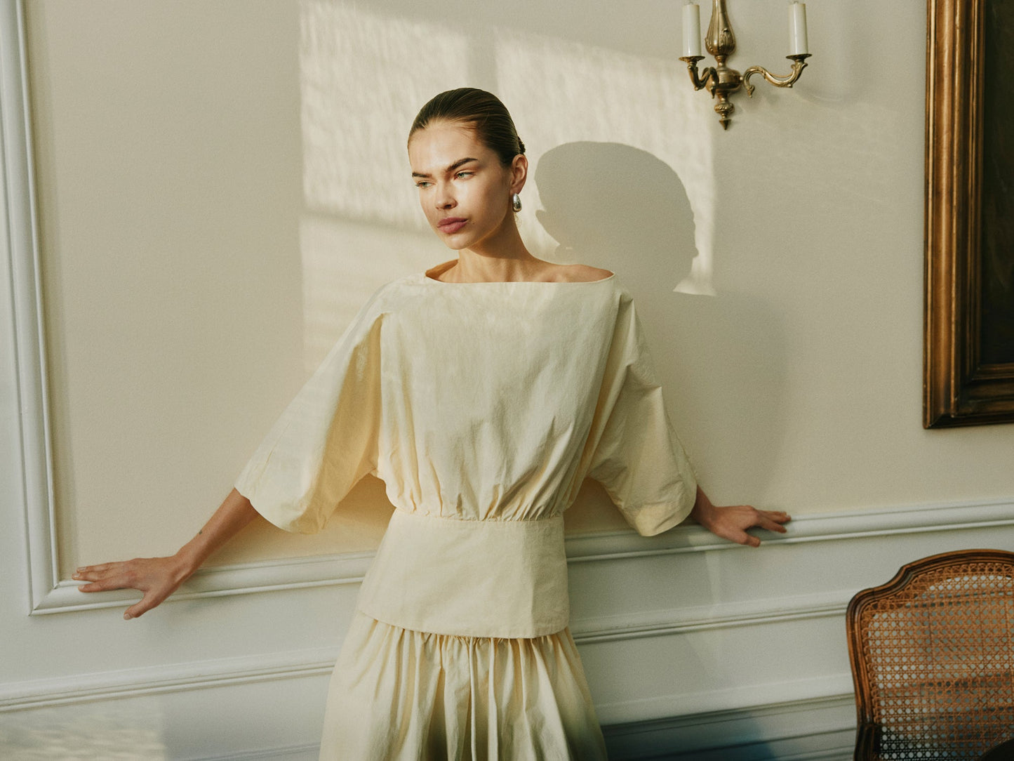 Mikkasw Boat-Neck Blouse