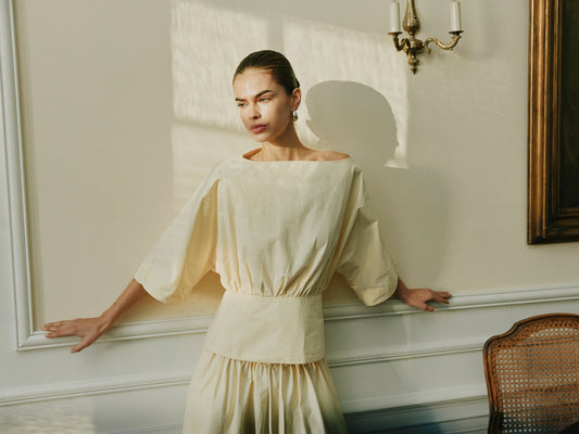 Mikkasw Boat-Neck Blouse