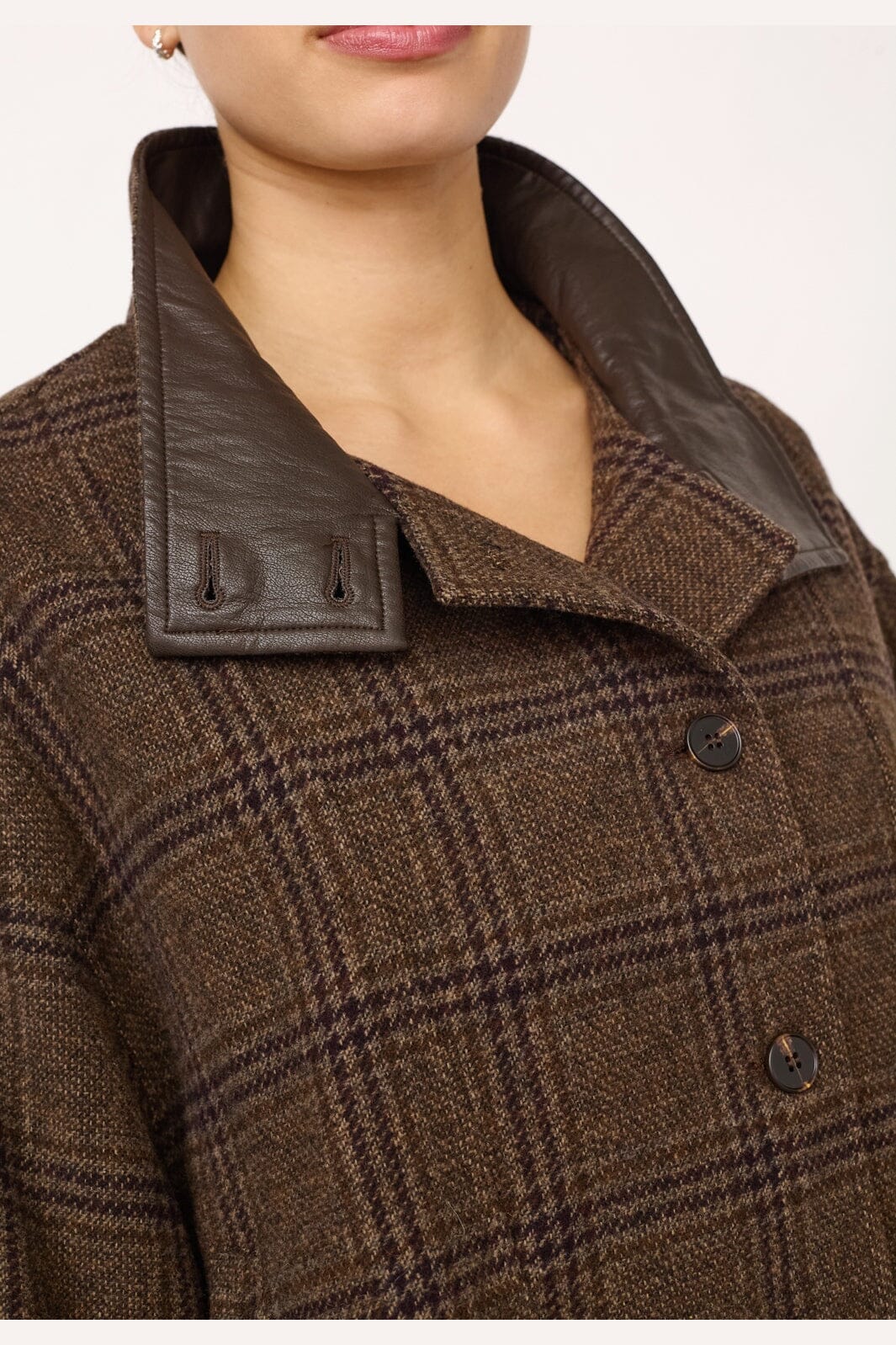 OlvaCC Check Balloon Jacket