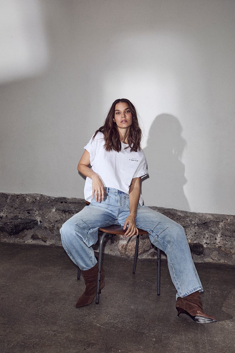 Barrel Front Pocket Jeans