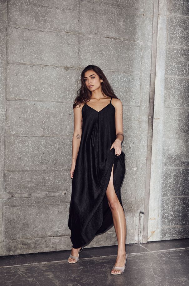 Corsica Pleat Strap Dress