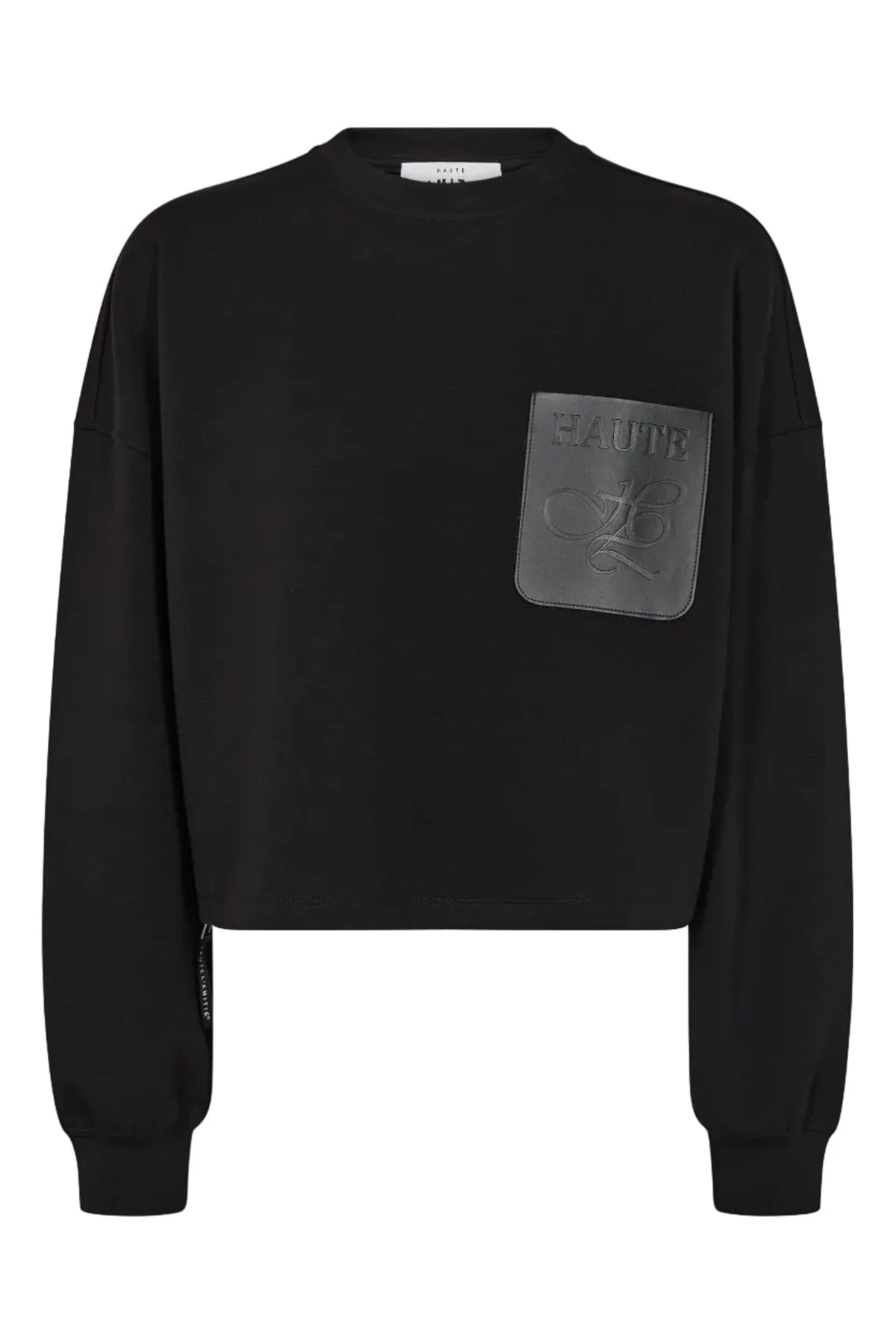 Maxi Crop Zip Pocket Sweat