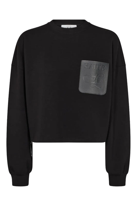 Maxi Crop Zip Pocket Sweat